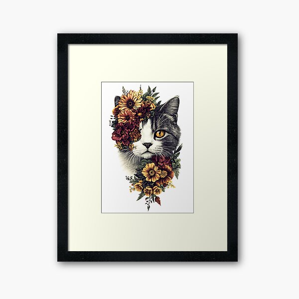 Item preview, Floral Exotic Shorthair Cat designed and sold by bapupa.