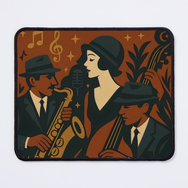Item preview, Vintage Style Jazz Vector art. Female singer. designed and sold by Shoot-The-Moon.