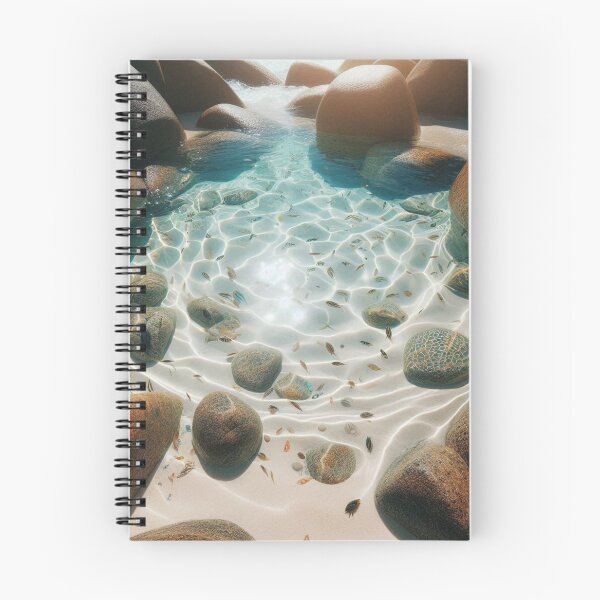 Item preview, Artificial Beach Fish Pond with Rocks – Realistic AI Artwork for Beach Lovers & Travel-Themed Clothing & Accessories designed and sold by knalpot-design.