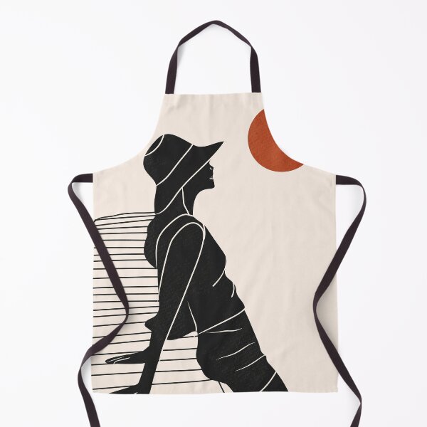 Item preview, By the Water, Calm Moments Under the Orange Sun, Woman Relaxing by the Dock Under the Sun, Taking in the Sunset Breeze designed and sold by Kintsugi99.