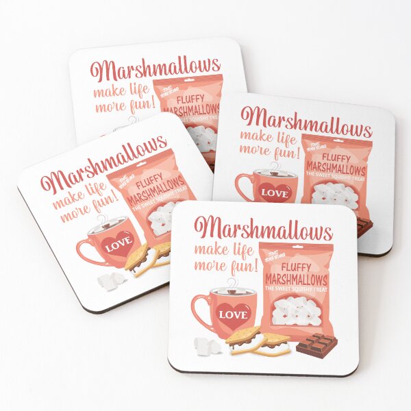 Item preview, Marshmallows make life more fun - ORANGE designed and sold by StellarFX.