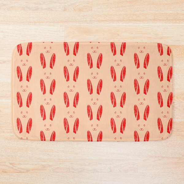 Item preview, Simple Easter Rabbit Face pattern | Minimal  Bunny Silhouette  Art | red designed and sold by ZechJohnRB.