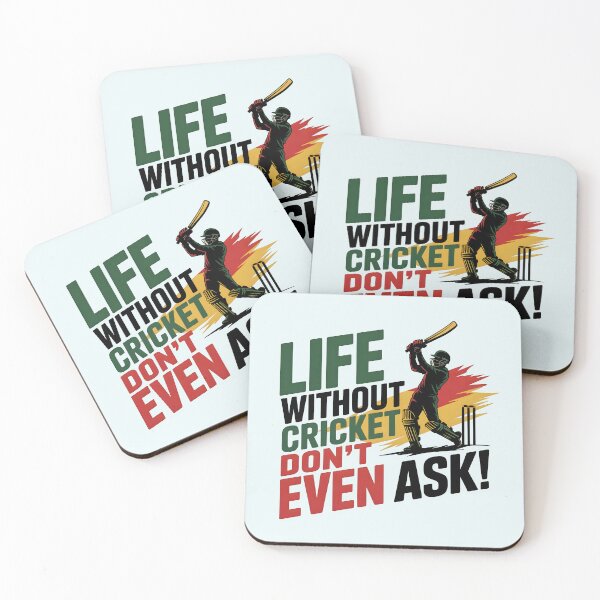 Artikelvorschau, Leben ohne Cricket? Frag nicht! – Lustiges Cricket-Fan-Design entworfen und verkauft von Jollys-ArtShop.