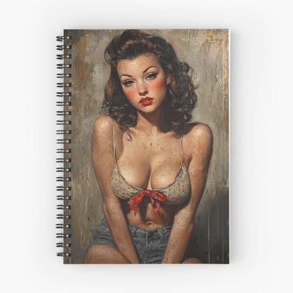 Item preview, Vintage woman gazing over shoulder with elegance designed and sold by Piotrek0001.