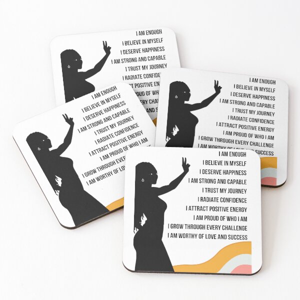 Item preview, Strong, Worthy, Enough – Affirmation Design for Self-Love designed and sold by WHDProduction45.