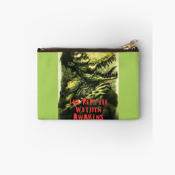Item preview, The Reptile Within Awakens – Green Primal Surreal Horror Art designed and sold by Anomaly Effect.
