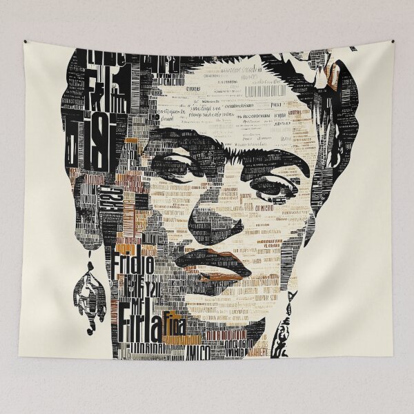 Item preview,  Frida Kahlo Reimagined in Bold Typography designed and sold by djovan.