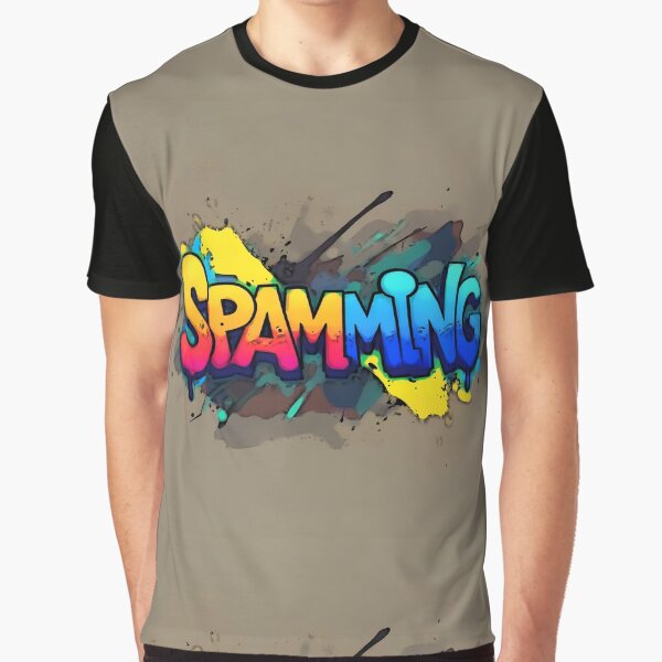 Artikel-Vorschau von Spamming T-Shirt Design, Hochwertiger Druck, Gag-Geschenk, Lustiges Geschenk-Shirt, Neuartiges T-Shirt, Humorvolles Grafik-T-Shirt, designt und verkauft von Life Emotions.