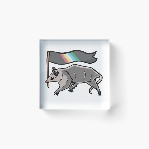 Item preview, disability pride flag possum designed and sold by heyimleo.