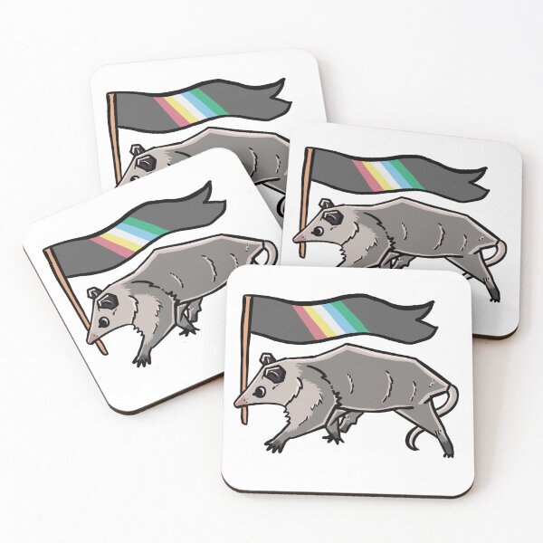 Item preview, disability pride flag possum designed and sold by heyimleo.