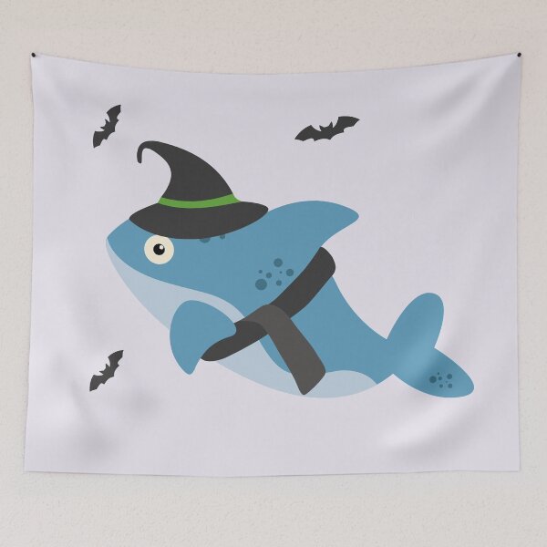 Item preview, Boo with Dolphin Wearing Magic Hat,Scarf and Bat designed and sold by AlginaPugachova.