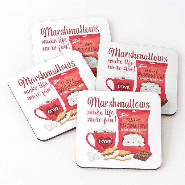 Item preview, Marshmallows make life more fun - RED designed and sold by StellarFX.