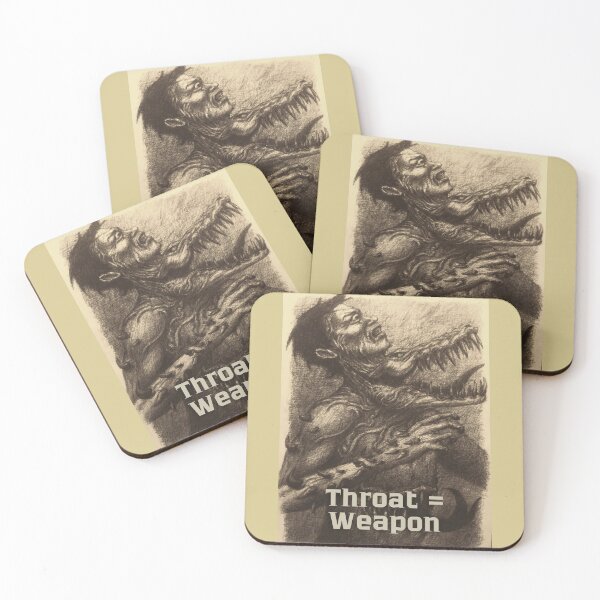 Item preview, Throat = Weapon – Brutal Surreal Horror Art designed and sold by Anomaly Effect.