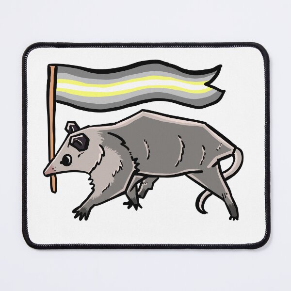 Item preview, demigender pride possum designed and sold by heyimleo.