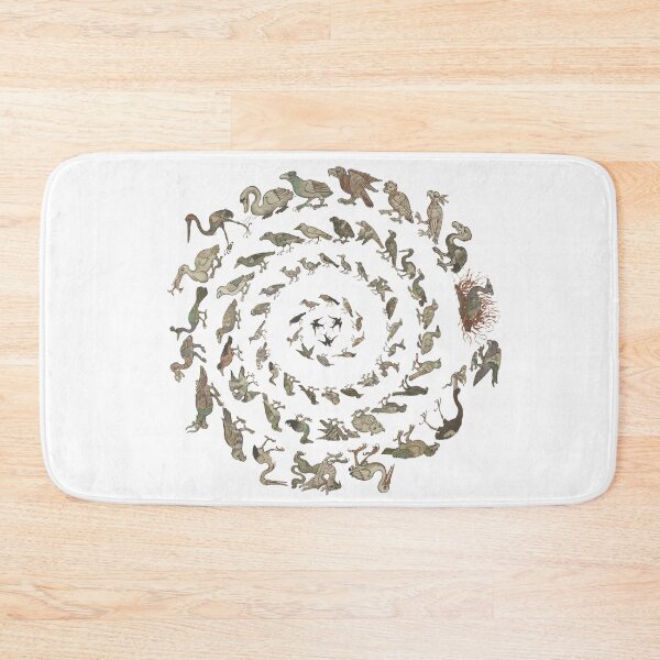Item preview, Medieval bird illustration compilation circles designed and sold by IllmadeErrant.