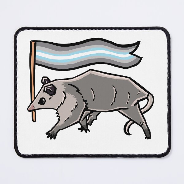 Item preview, demiboy pride possum designed and sold by heyimleo.