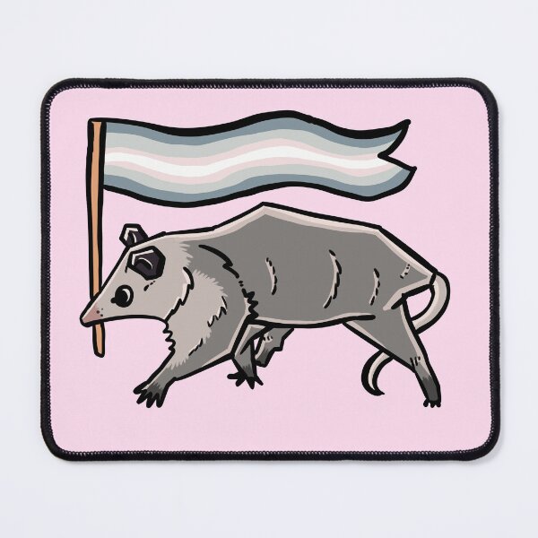 Item preview, demigirl pride possum designed and sold by heyimleo.
