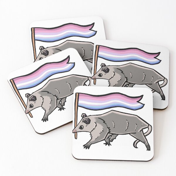 Item preview, bigender pride possum designed and sold by heyimleo.