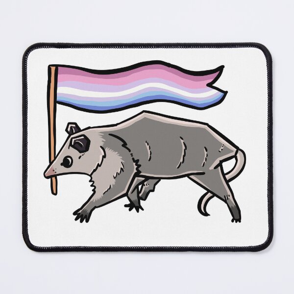 Item preview, bigender pride possum designed and sold by heyimleo.