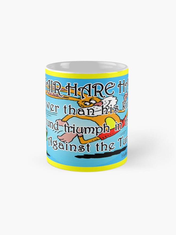 Thumbnail 4 of 6, Coffee Mug, Unfair Hare Haiku designed and sold by EyeMagined.