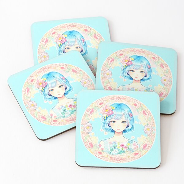 Item preview, Anime Flower Girl "I'm here for the flowers!" designed and sold by Earth Nature Creations.