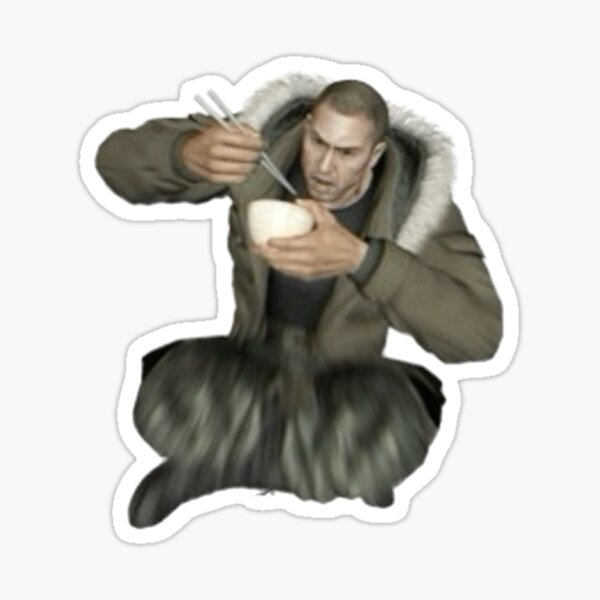 Item preview, Taiga Saejima Eating Sticker  designed and sold by MerikuroCreates.