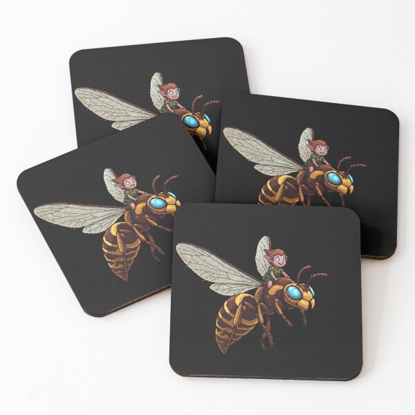 Item preview, Tiny Fairy Rider on a Giant Hornet  designed and sold by PixCthulhu.