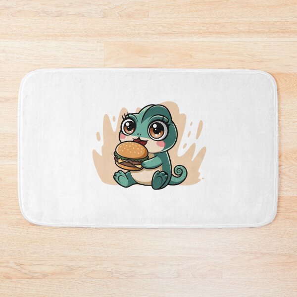 Item preview, chameleon eating burger designed and sold by Eternalski.