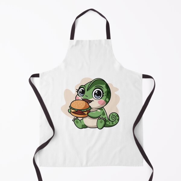 Item preview, chameleon eating burger designed and sold by Eternalski.