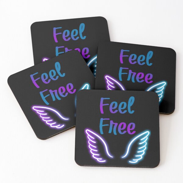 Item preview, Feel Free Neon Wings – Uplifting Glow Design designed and sold by Karim-Karem.