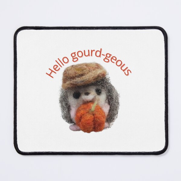 Item preview, Hello gorgeous felted hedgehog holding a pumpkin autumn designed and sold by RockingFelter.