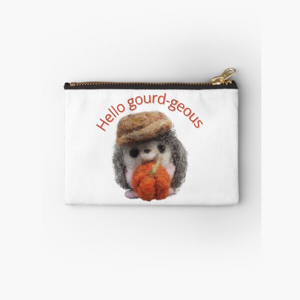 Item preview, Hello gorgeous felted hedgehog holding a pumpkin autumn  designed and sold by RockingFelter.