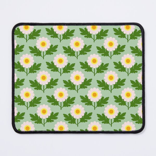 Item preview, Retro Summer Daisies Pattern No.2 On Green designed and sold by QuestingPixel.