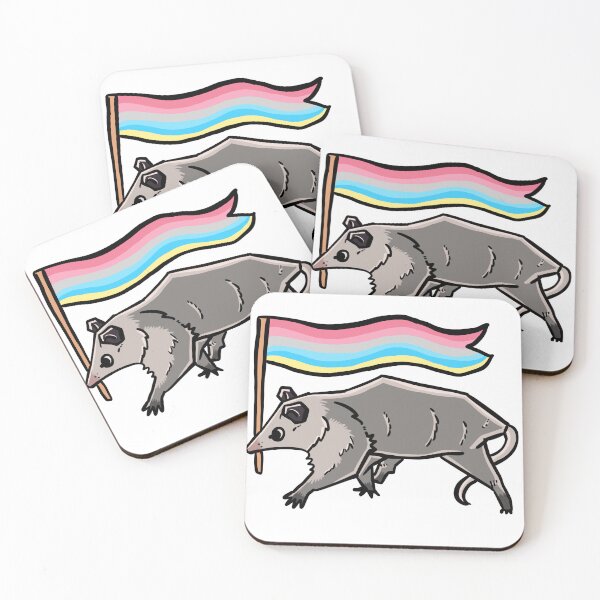 Item preview, genderflux pride flag possum designed and sold by heyimleo.