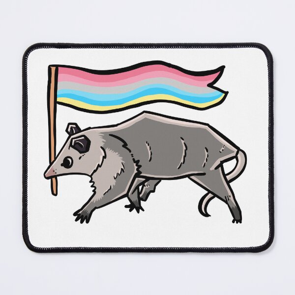 Item preview, genderflux pride flag possum designed and sold by heyimleo.