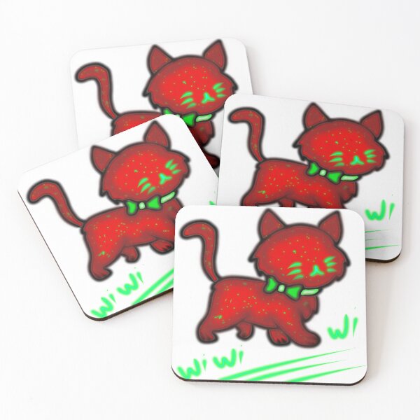 Item preview, Wiwiwi the Neon Cat – Red & Green Glow Edition designed and sold by Ramadane_design1.