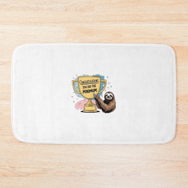 Item preview, Minimum Effort Trophy – Sarcastic Design with Sloth Winner designed and sold by StormArte.