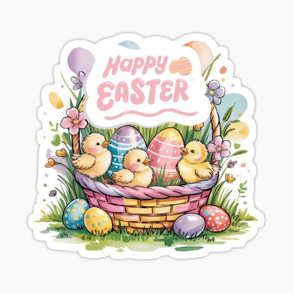 Item preview, Happy Easter – A Touch of Spring Magic designed and sold by kgbgallery.