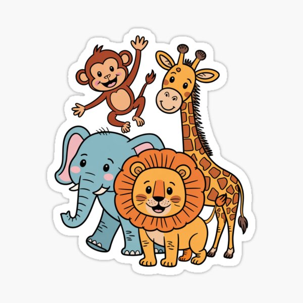 Item preview, Doodle Zoo Party designed and sold by GemiGarp.