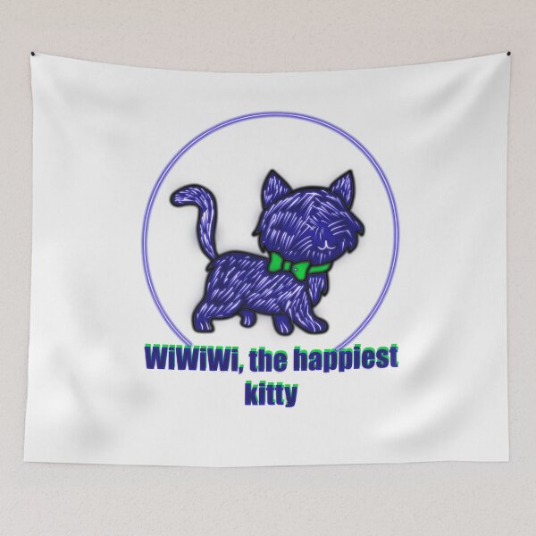 Item preview, WiWiWi, the Happiest Kitty in Neon Style designed and sold by Ramadane_design1.
