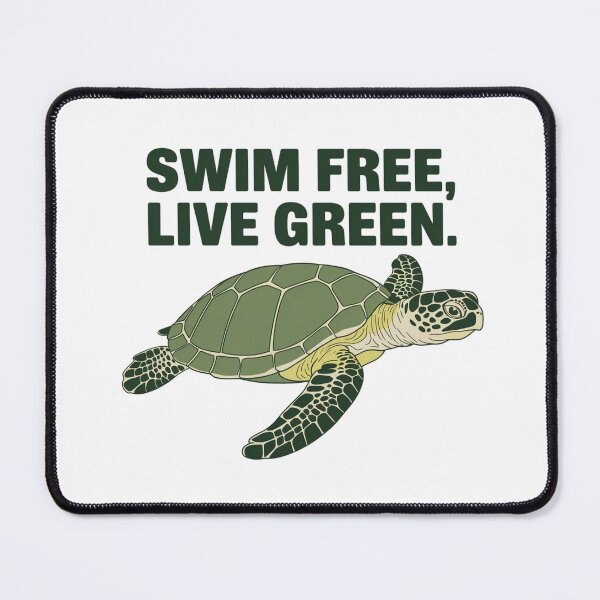 Item preview, Free swimming, green screw – Engaged sea turtle designed and sold by FrenchTouch77.
