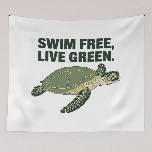Item preview, Free swimming, green screw – Engaged sea turtle designed and sold by FrenchTouch77.