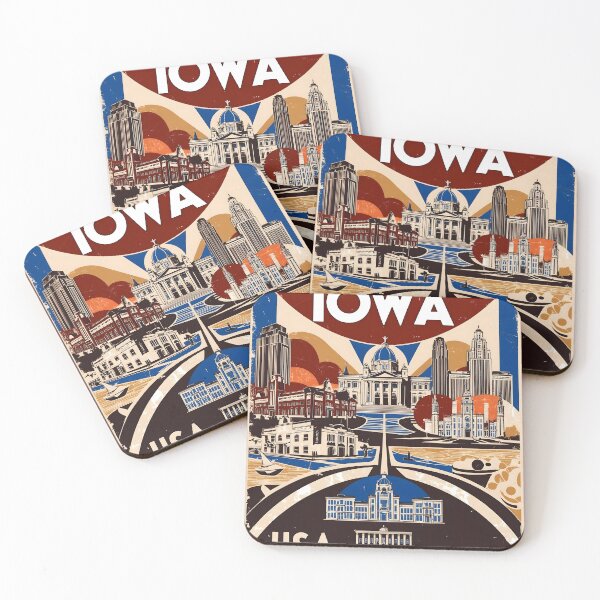 Item preview, Iowa 1950s USA Vintage Retro Tourism  designed and sold by TravelersGems.