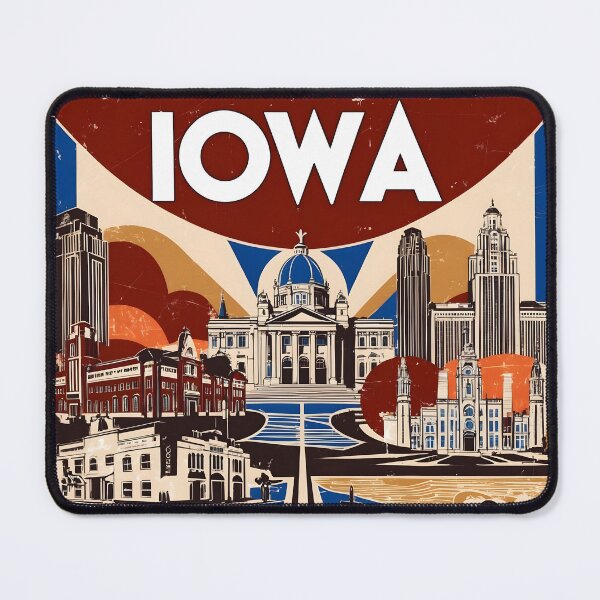 Item preview, Iowa 1950s USA Vintage Retro Tourism designed and sold by TravelersGems.