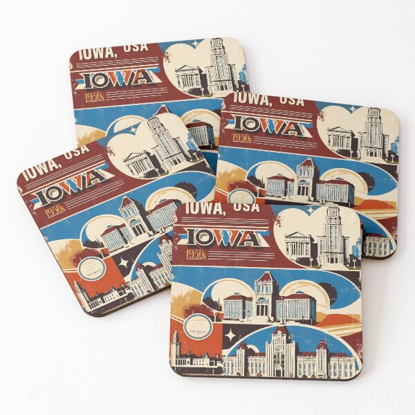 Item preview, Iowa 1950s USA Vintage Retro Tourism  designed and sold by TravelersGems.