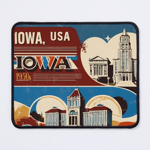 Item preview, Iowa 1950s USA Vintage Retro Tourism designed and sold by TravelersGems.
