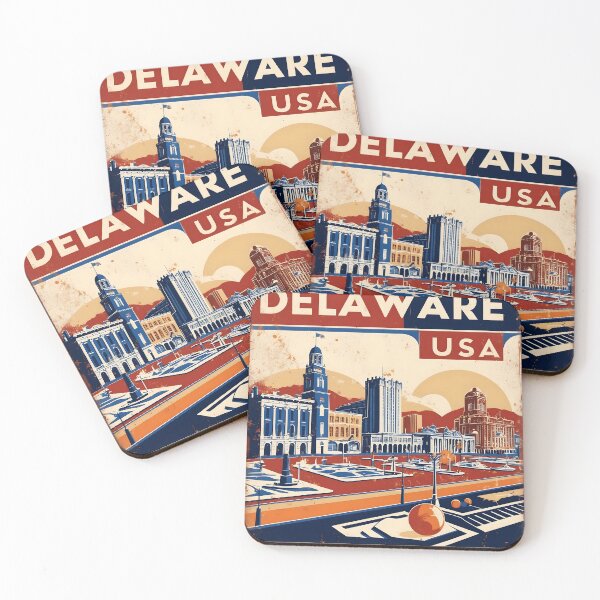Item preview, Delaware 1950s USA Vintage Retro Tourism  designed and sold by TravelersGems.