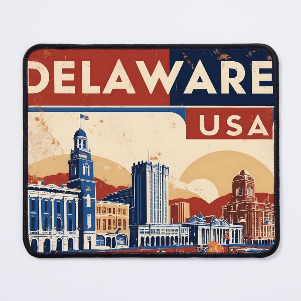 Item preview, Delaware 1950s USA Vintage Retro Tourism  designed and sold by TravelersGems.