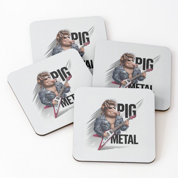 Item preview, Pig Metal  – Hilarious Heavy Metal Boar Rocking Out in 90s Style designed and sold by paulo silveira.
