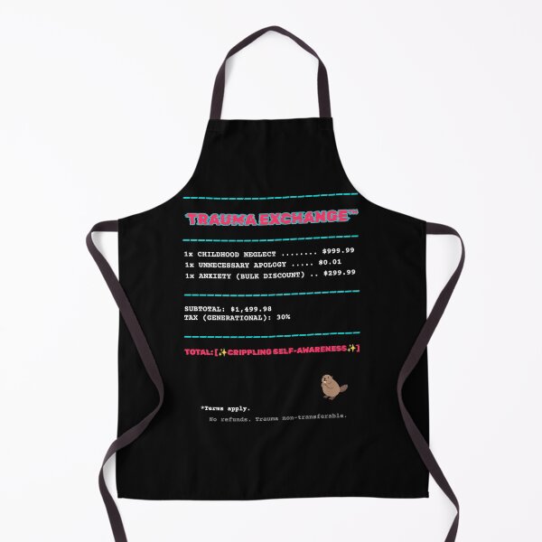 Item preview, Trauma Receipt T-Shirt - Therapy Meme Invoice designed and sold by BrushRushX.